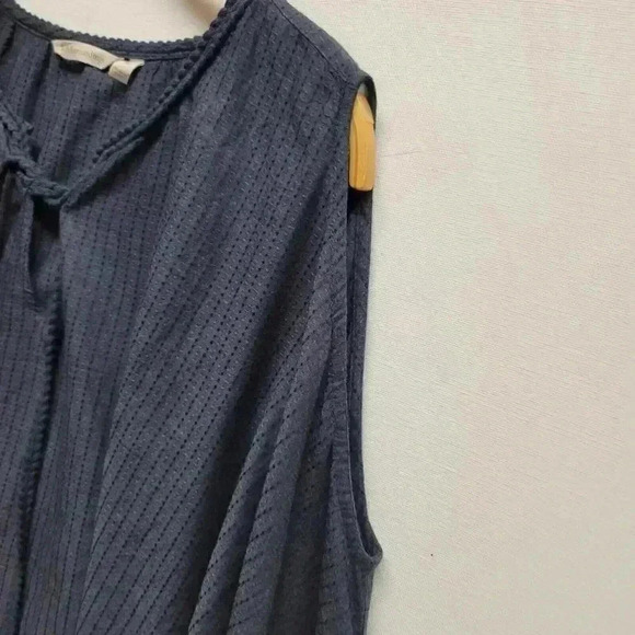 Soft Surroundings navy blue cold shoulder blouse sz 2X - Picture 3 of 6